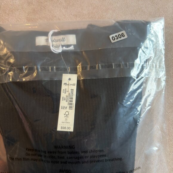 Madewell Merino Wool-Silk Blend Scoopneck Sweater • size small • NWT • NS654 - Picture 13 of 13